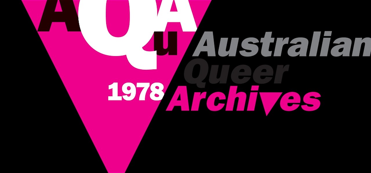 Poster advertising AQA - Australian Queer Archives since 1978