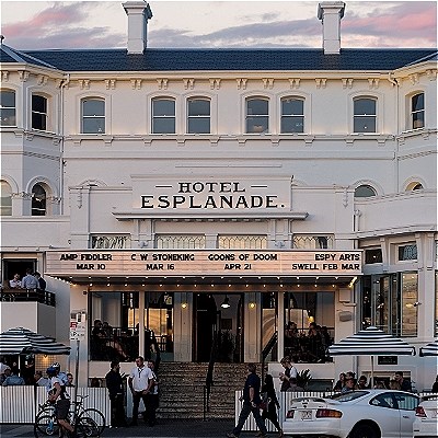 Photo of the exterior of the Hotel Esplanade building