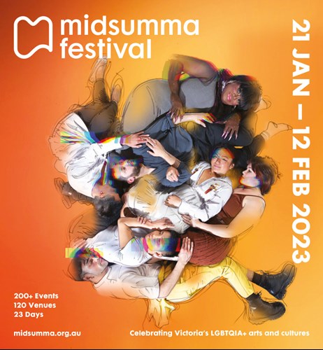 Midsumma Festival 2023 program guide cover