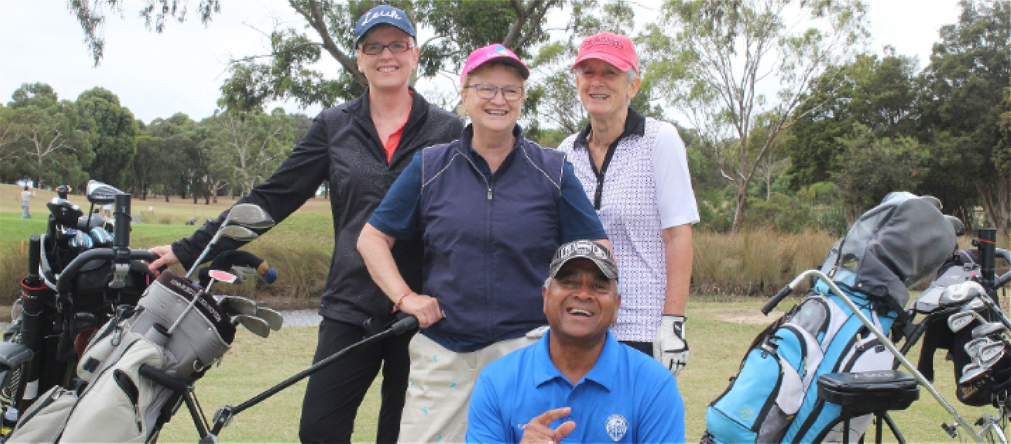 Golfers enjoying Rainbow Golf Day