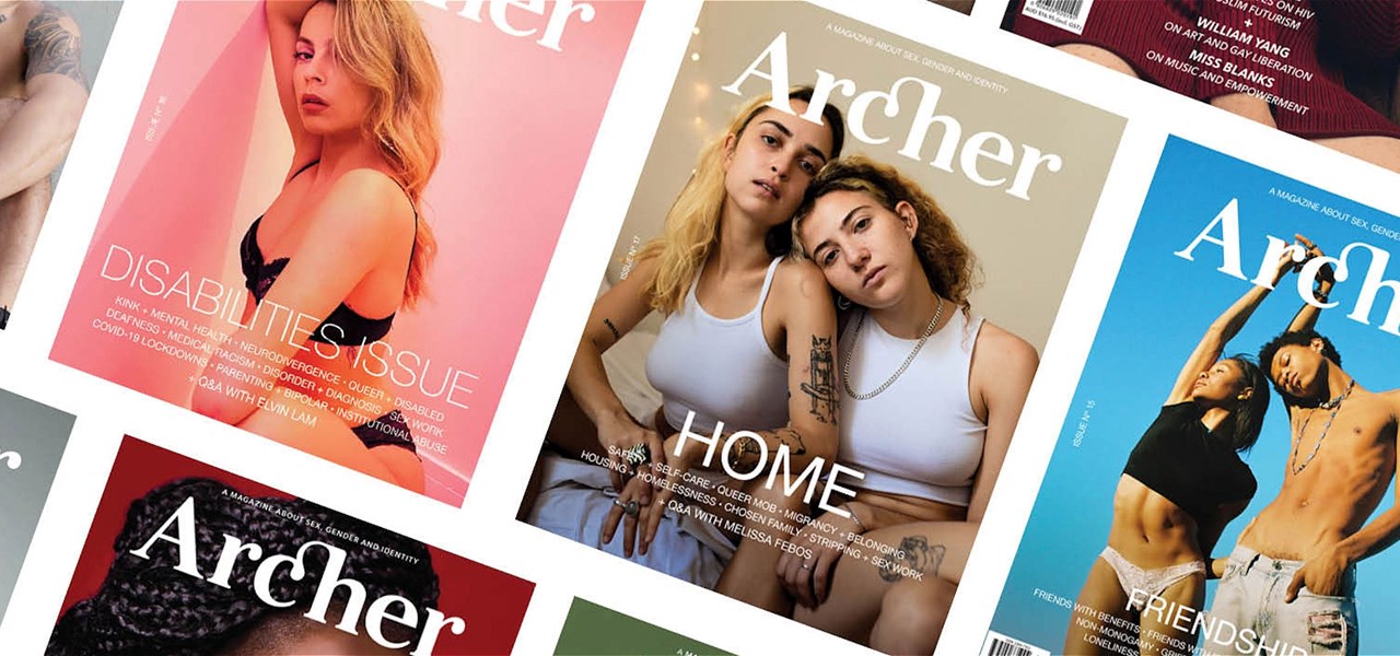 Compilation of Archer Magazine covers.