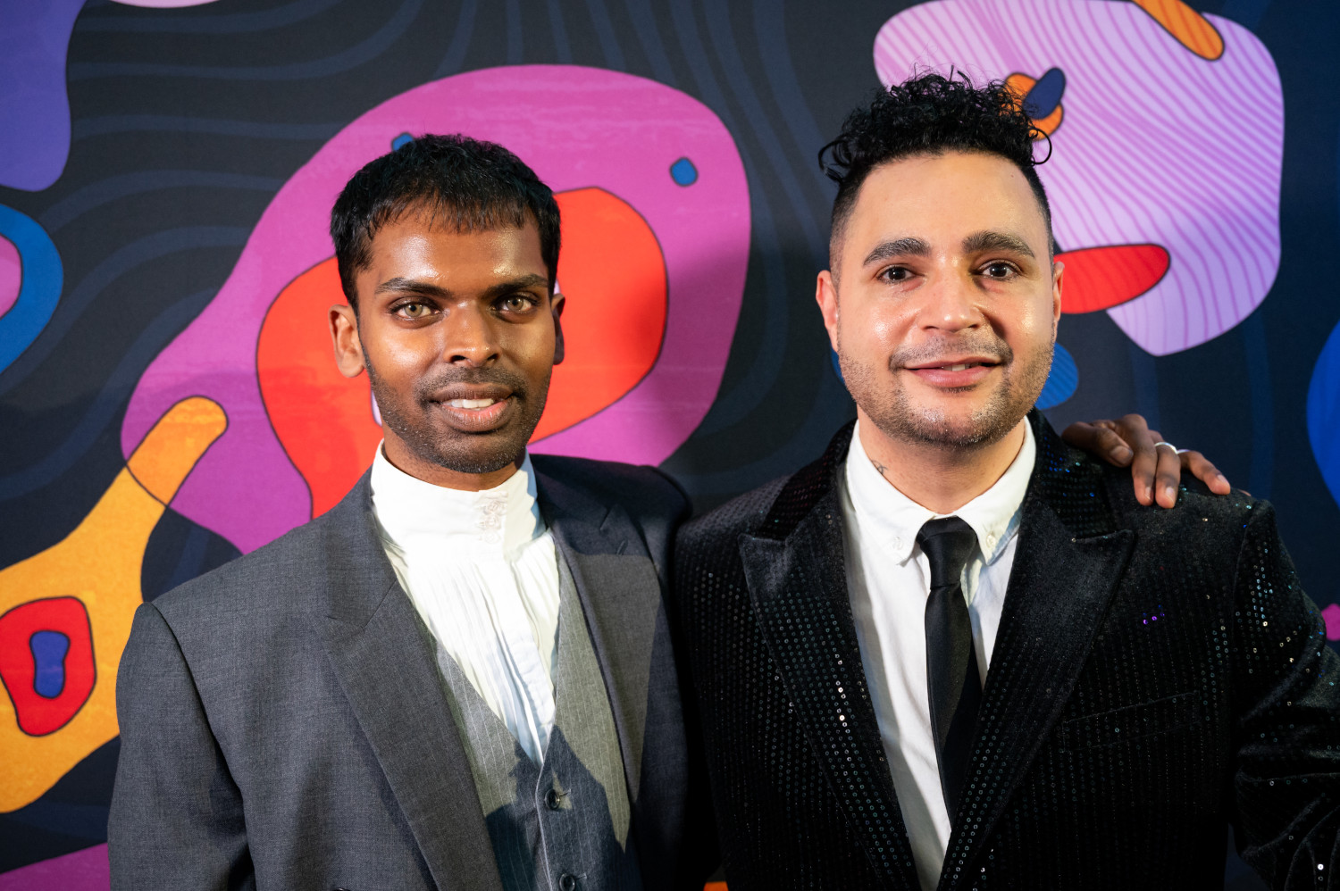 2026 staff member Simoń Spencer and 2024-2026 Midsumma Ambassador Karan Nagrani