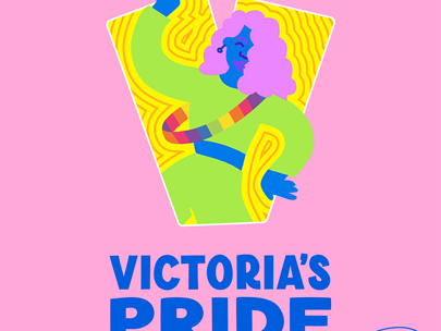 Banner for Vicoria's Pride with text 