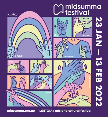 Midsumma Festival 2022 program guide cover