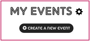 Screenshot showing the 'Create a new event' button