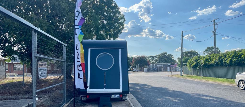 The Pridefinder Podcast Studio in Wangaratta