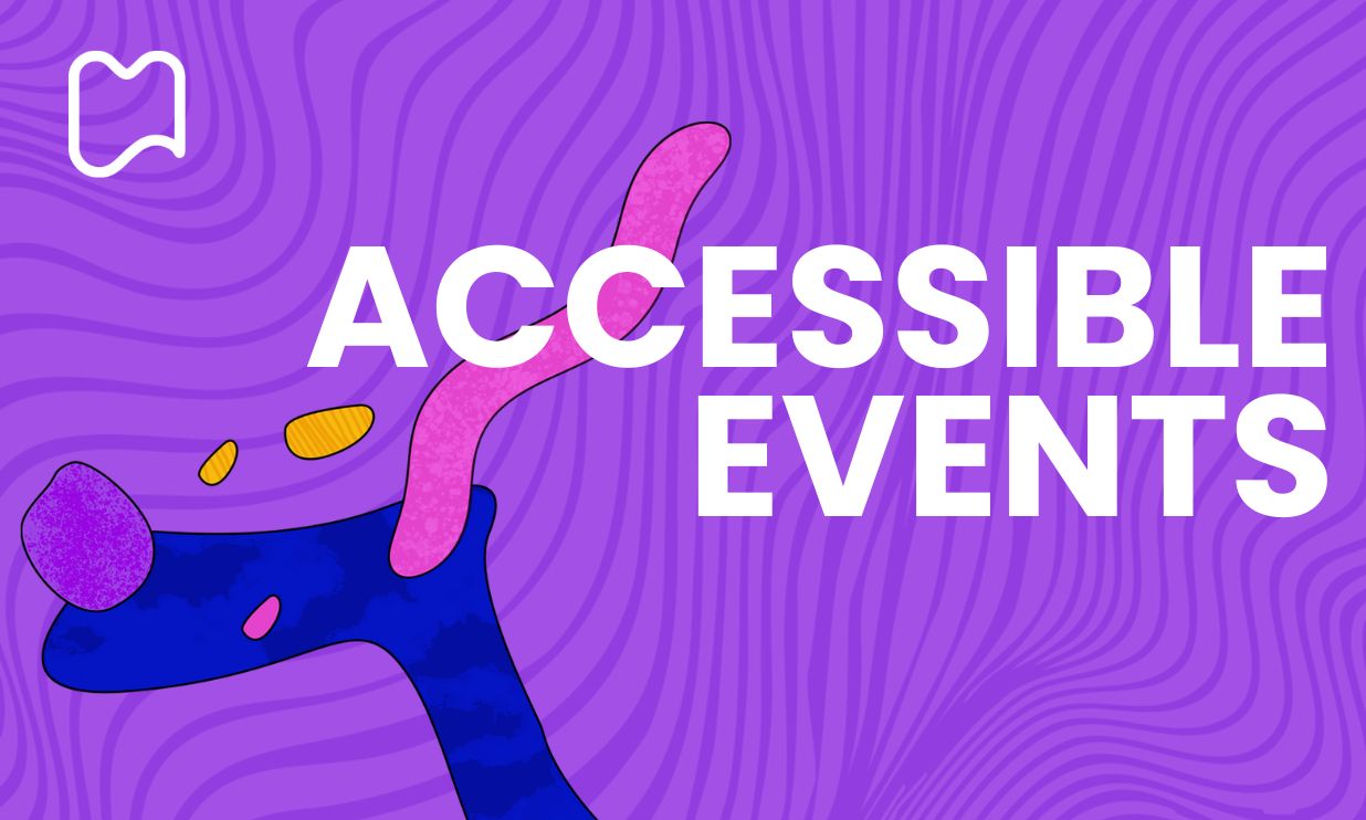 ACCESSIBLE EVENTS  text in front of the theme image of the 2026 festival