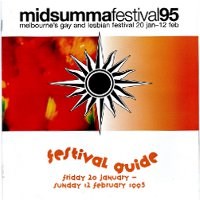 Midsumma Festival 1995 guide cover