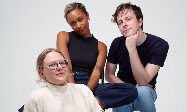 Left to right: Jordan, Aurelia and Charlie