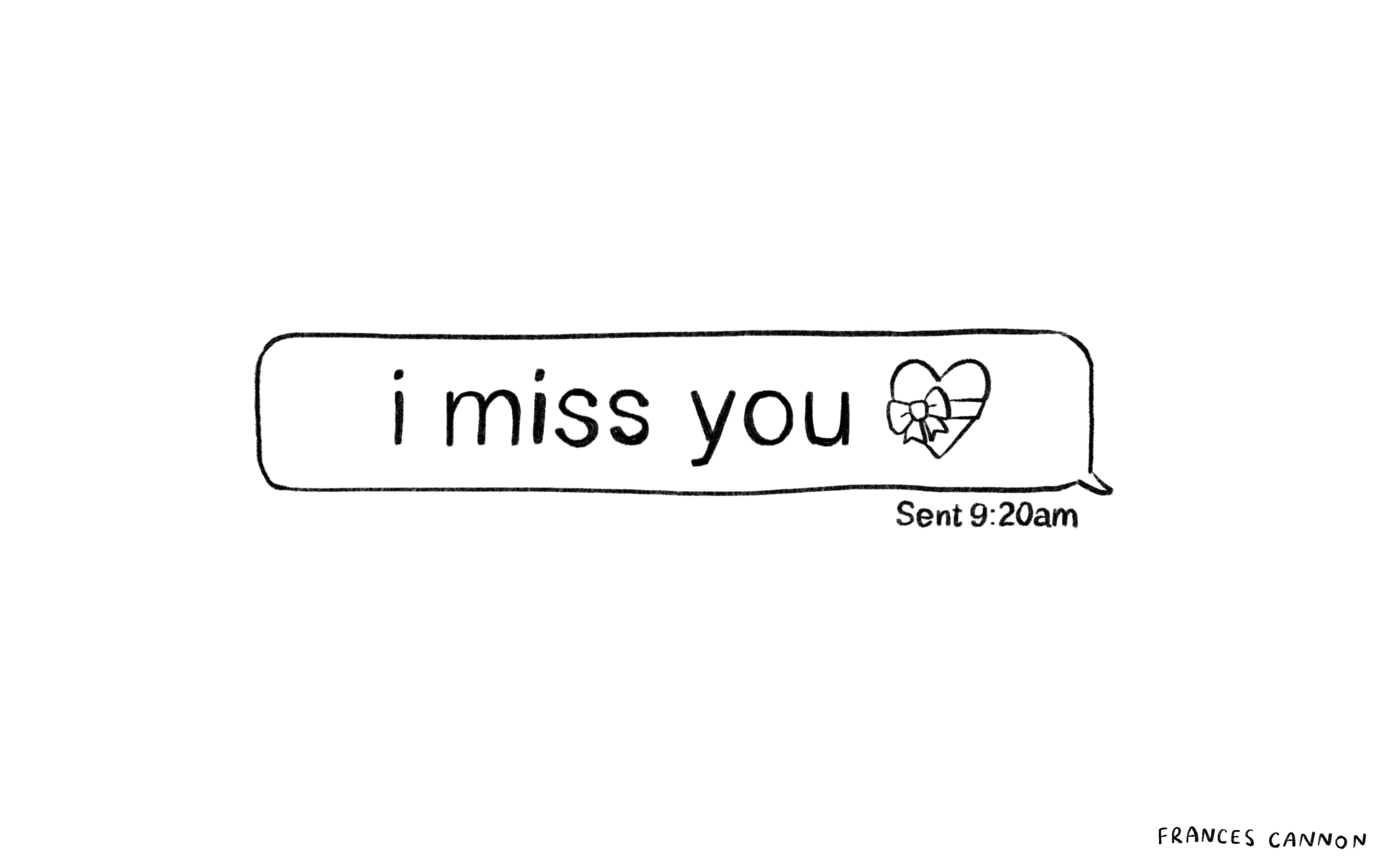 Graphic with text - i miss you