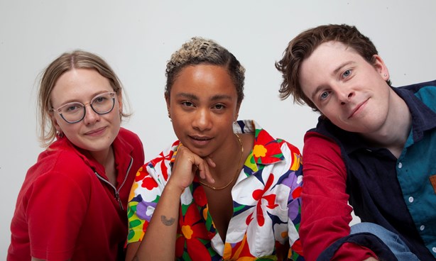 Left to right: Jordan, Aurelia and Charlie