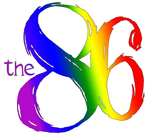 Rainbow logo of The 86