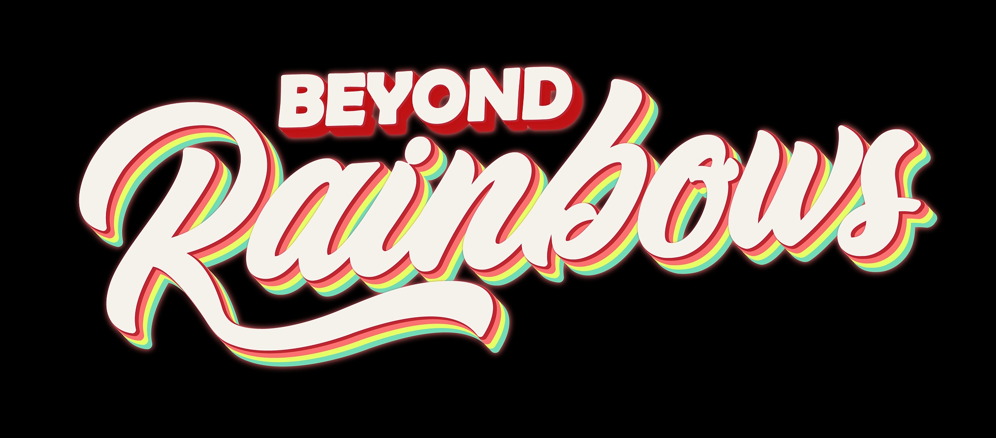 Beyond Rainbows logo with the Beyond Rainbows text on a black background
