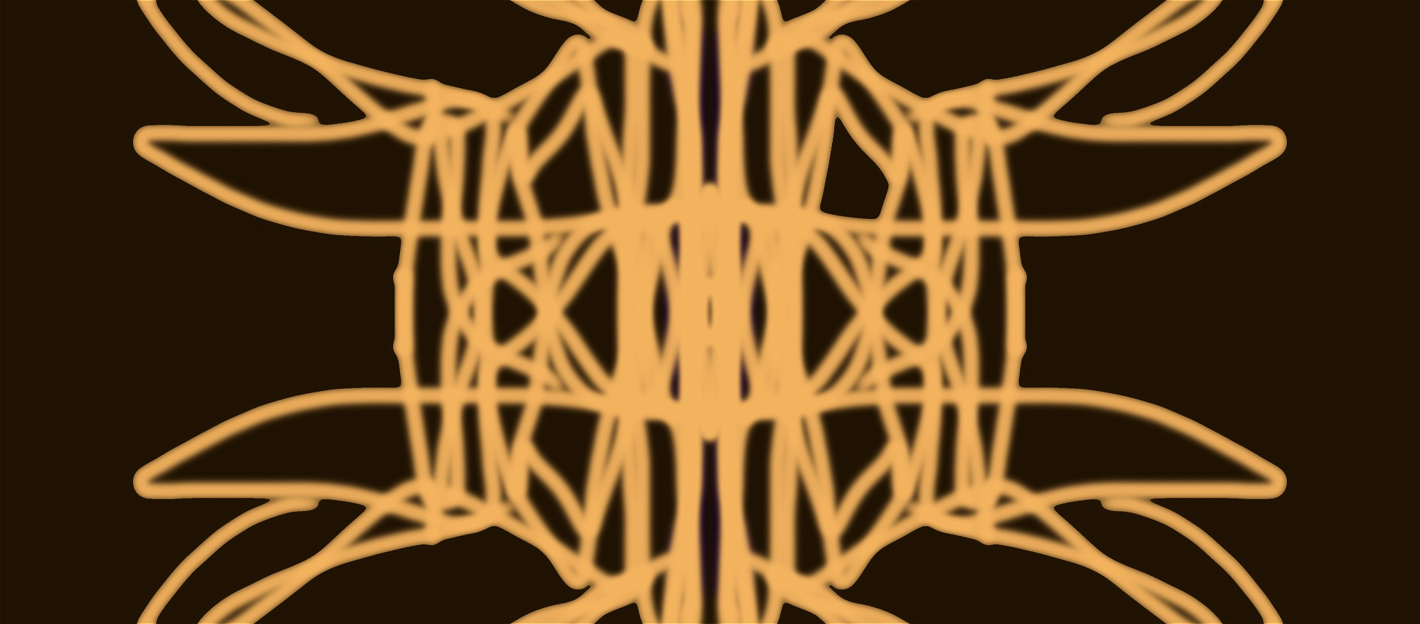 A close-up of a gold weave