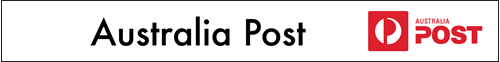 Corflute Sign with text "Australia Post" and a copy of the logo.