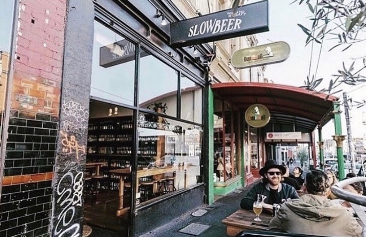 Photo of the exterior of the Slowbeer premises