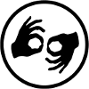 Logo for Auslan interpreted events