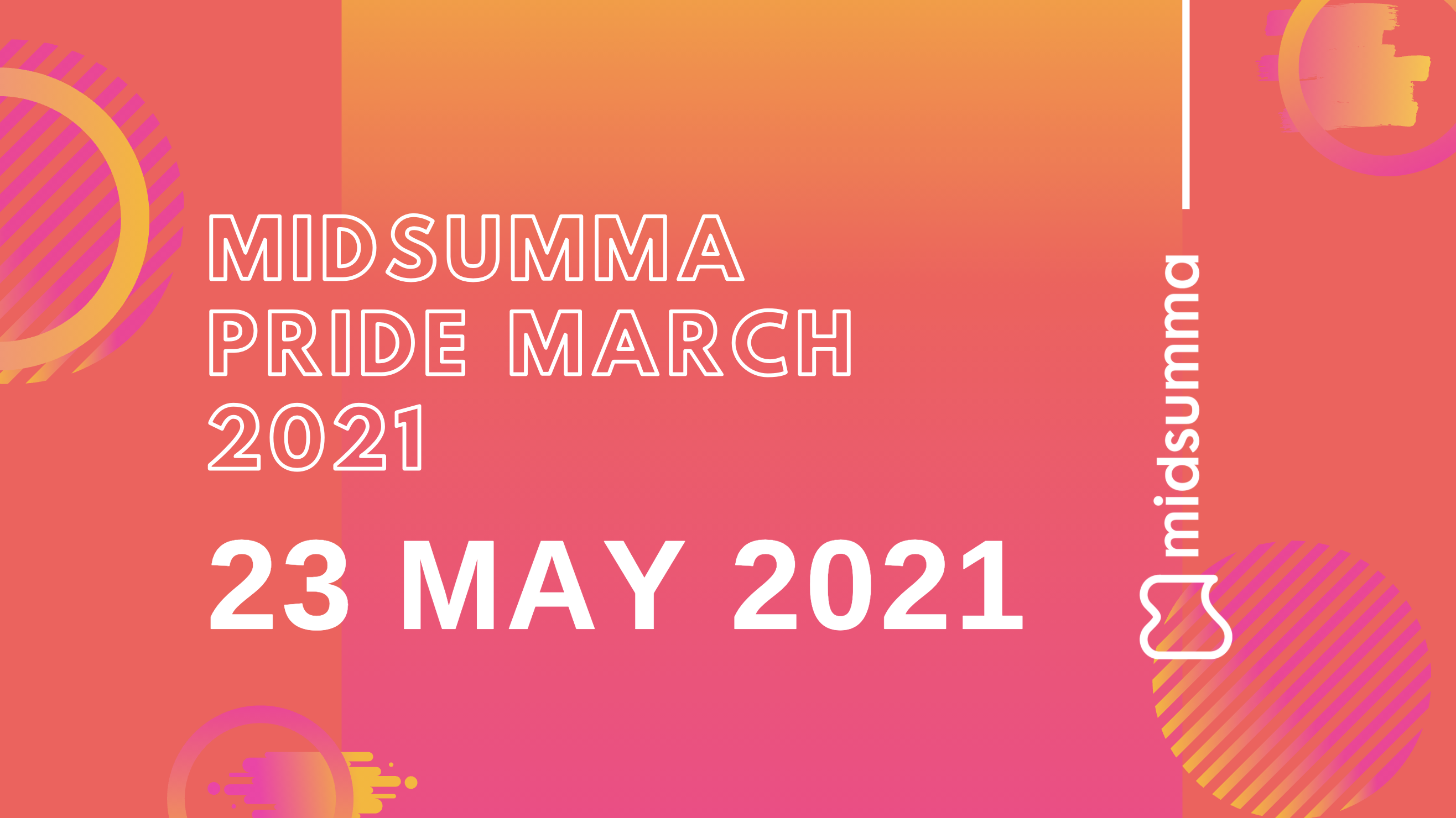 Text: "Midsumma Pride March date announced: 23 May 2021"