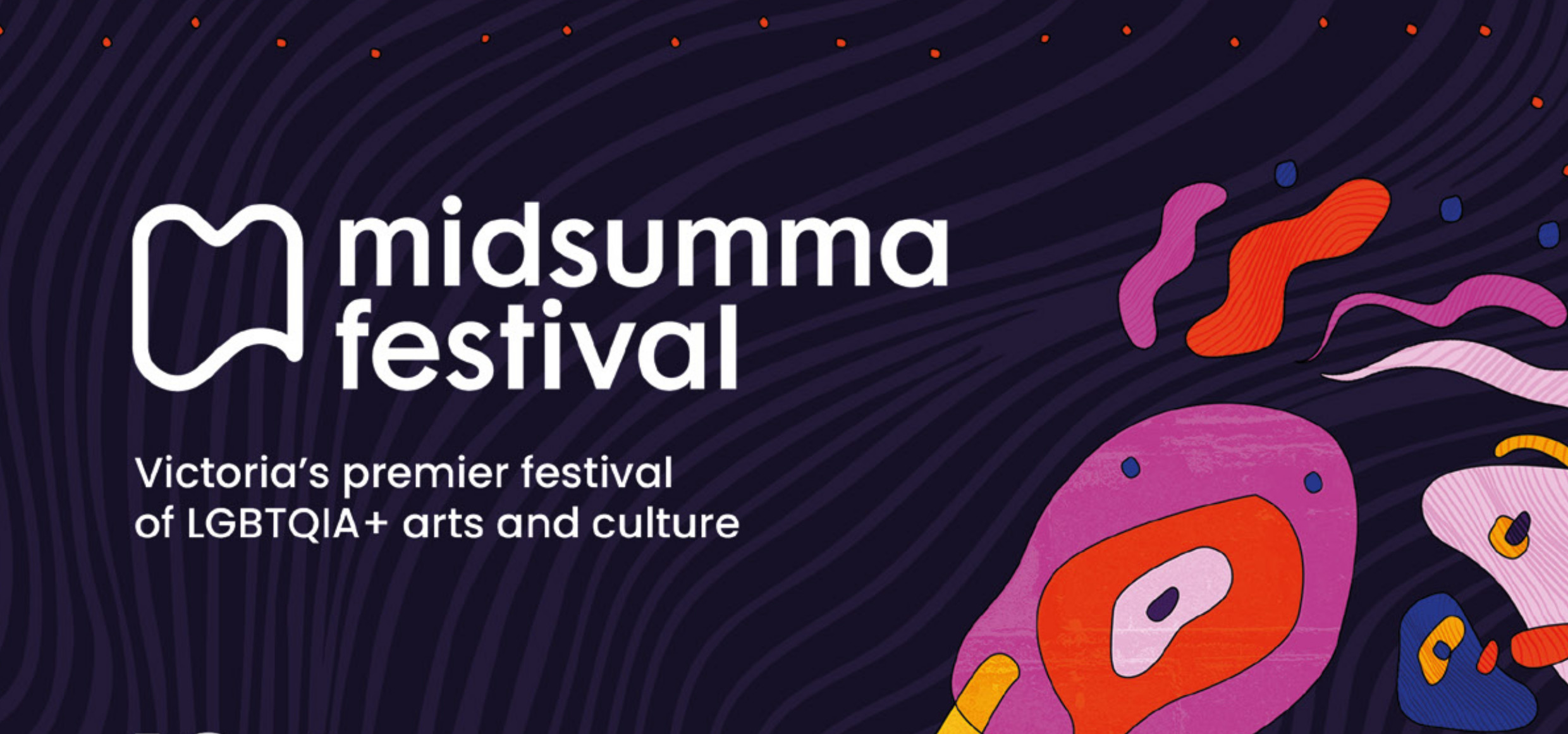 Section of the cover of the 2026 Midsumma Festival Program Guide