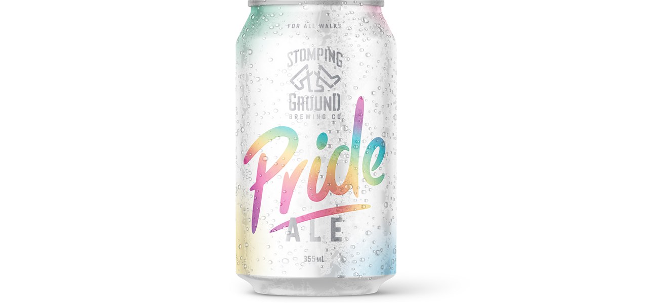 Product shot, Stomping Ground Pride Ale