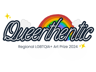 Queerthentic - Regional LGBTQIA+ Art Price 2024 Logo