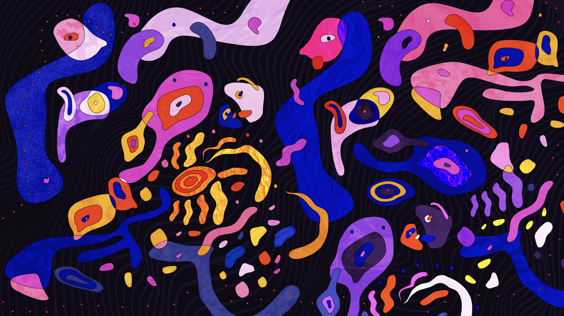 The Midsumma Festival 2026 theme on a black background