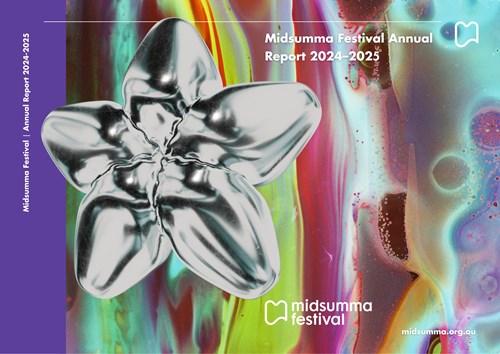 Cover page of the 2024-25 Midsumma Annual Report