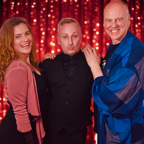 The three divaz on stage - Tim Barsby, Heath Harney and Jules Sutherland