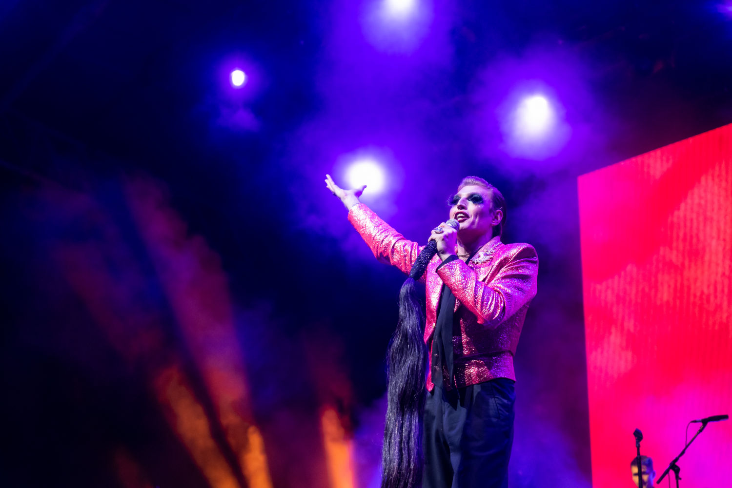 Ruben Kaye on stage at Midsumma Festival Live at the Bowl