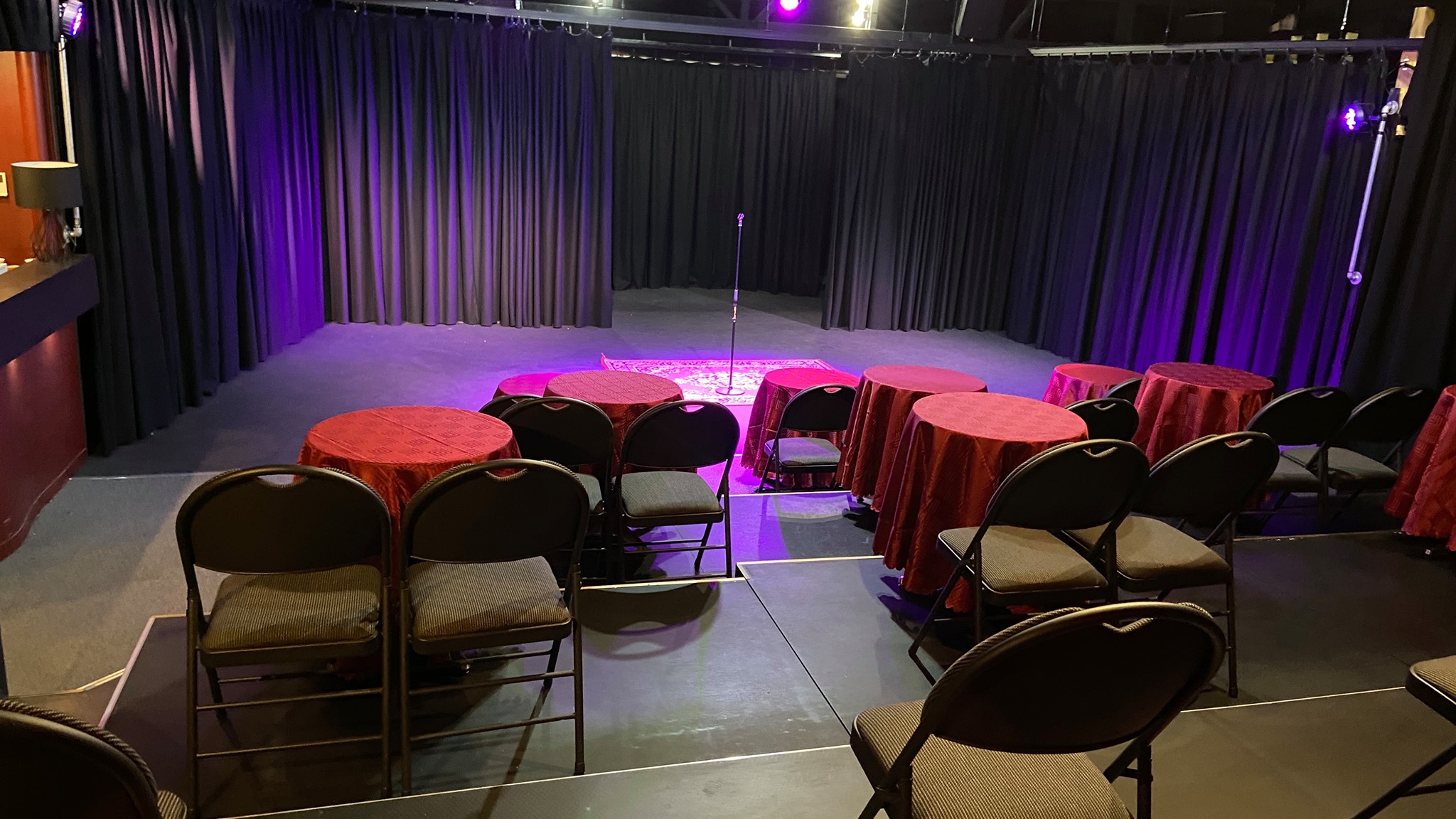 Interior of the MC Showroom main performance space